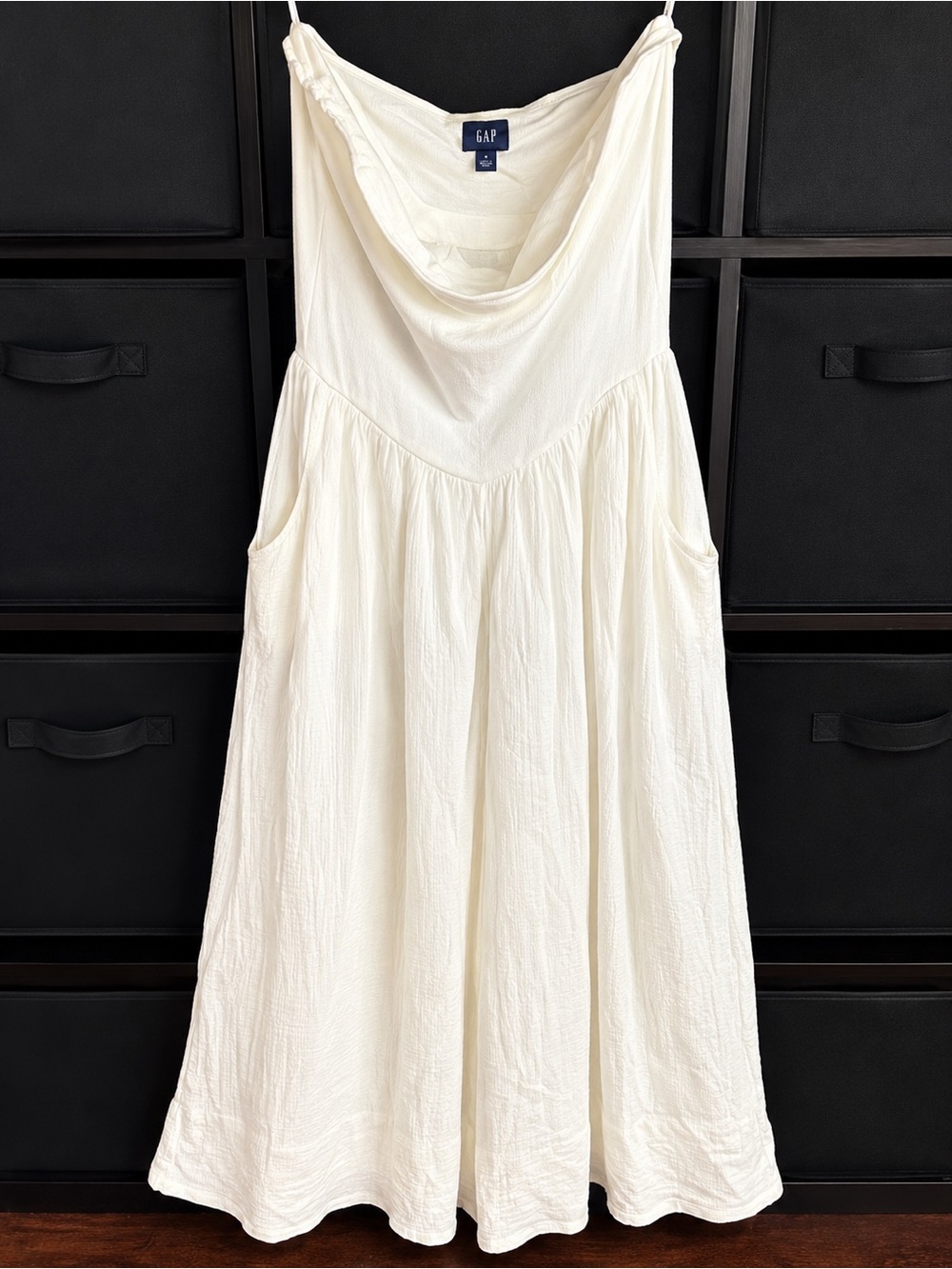 GAP White Cowl Neck Sundress Camisole Top